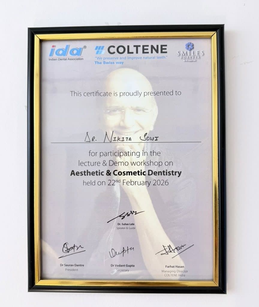 Certificate: Aesthetic & Cosmetic Dentistry — lecture & demo workshop