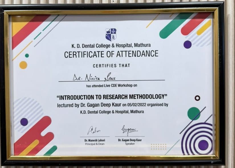 Certificate: Introduction to research methodology — live CDE workshop