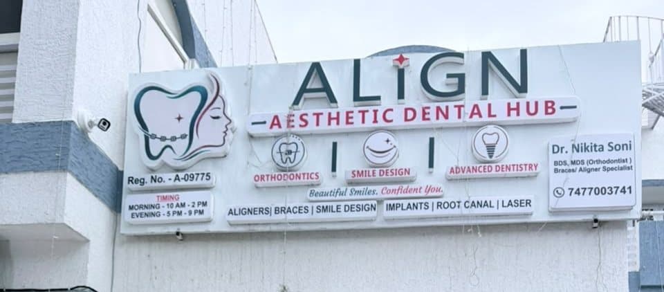 The Align Aesthetic Dental Hub signboard